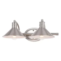 Best Sale Patriot Lighting® Akron Matte White 2 Light Vanity Light