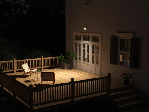 Best Sale Patriot Lighting® Bronze Led Dusk-To-Dawn Outdoor Security Flood Light