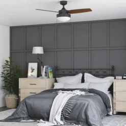 Best Sale Patriot Lighting® Joselynn 42″ Bronze Indoor Led Ceiling Fan