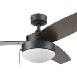 Best Sale Patriot Lighting® Joselynn 42″ Bronze Indoor Led Ceiling Fan