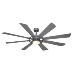 Best Sale Patriot Lighting™ Holland 68″ Painted Galvanized Indoor/Outdoor Integrated Led Ceiling Fan