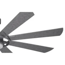 Best Sale Patriot Lighting™ Holland 68″ Painted Galvanized Indoor/Outdoor Integrated Led Ceiling Fan