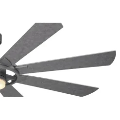 Best Sale Patriot Lighting™ Holland 68″ Painted Galvanized Indoor/Outdoor Integrated Led Ceiling Fan