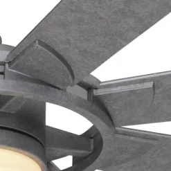Best Sale Patriot Lighting™ Holland 68″ Painted Galvanized Indoor/Outdoor Integrated Led Ceiling Fan