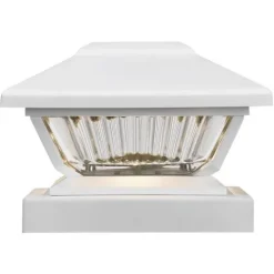 Best Sale Patriot Lighting® Solar Led Lucy White Post Cap Landscape Light 2-Pack
