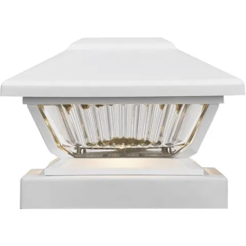 Best Sale Patriot Lighting® Solar Led Lucy White Post Cap Landscape Light 2-Pack