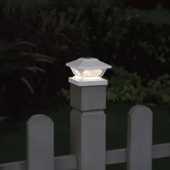 Best Sale Patriot Lighting® Solar Led Lucy White Post Cap Landscape Light 2-Pack