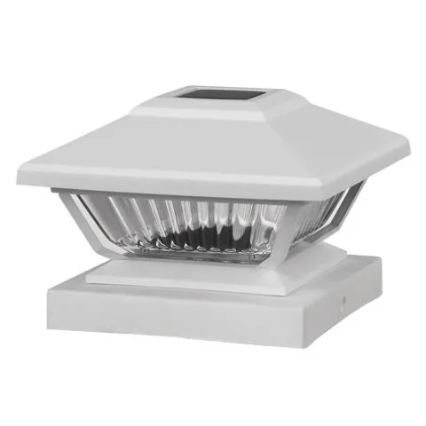 Best Sale Patriot Lighting® Solar Led Lucy White Post Cap Landscape Light 2-Pack