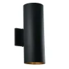 Best Sale Patriot Lighting® Chiasso Textured Black 2-Light Outdoor Wall Light