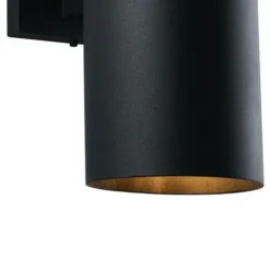 Best Sale Patriot Lighting® Chiasso Textured Black 2-Light Outdoor Wall Light