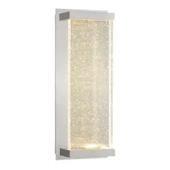 Best Sale Patriot Lighting® Paradiso Satin Nickel Integrated Led Outdoor Wall Light