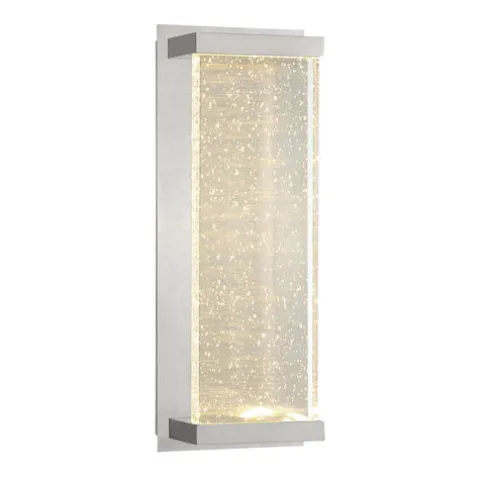 Best Sale Patriot Lighting® Paradiso Satin Nickel Integrated Led Outdoor Wall Light