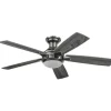 Best Sale Patriot Lighting™ Ogun 52″ Gunmetal Indoor Led Ceiling Fan