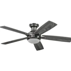 Best Sale Patriot Lighting™ Ogun 52″ Gunmetal Indoor Led Ceiling Fan