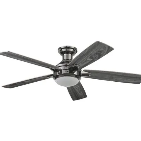 Best Sale Patriot Lighting™ Ogun 52″ Gunmetal Indoor Led Ceiling Fan