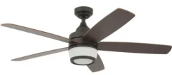 Best Sale Patriot Lighting™ Taylor 48″ Espresso Indoor Led Ceiling Fan