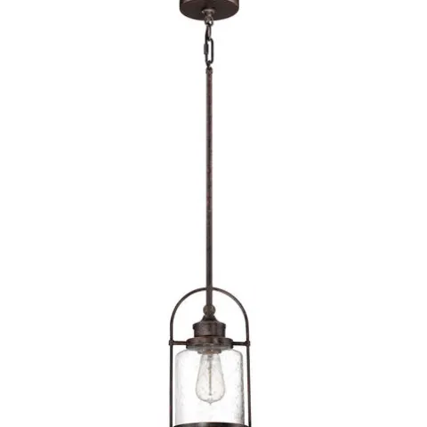 Best Sale Patriot Lighting® Resto Imperial Bronze 1-Light Mini Pendant
