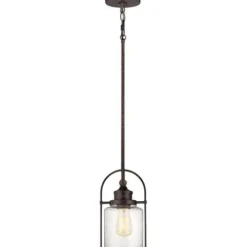 Best Sale Patriot Lighting® Resto Imperial Bronze 1-Light Mini Pendant