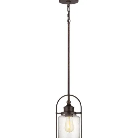 Best Sale Patriot Lighting® Resto Imperial Bronze 1-Light Mini Pendant