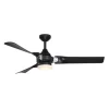 Best Sale Patriot Lighting™ Istanbul 52″ Black With Chrome Accent Indoor/Outdoor Led Ceiling Fan