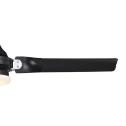 Best Sale Patriot Lighting™ Istanbul 52″ Black With Chrome Accent Indoor/Outdoor Led Ceiling Fan