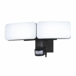 Best Sale Patriot Lighting® Black Led Dual Head Solar Motion Sensor Outdoor Security Flood Light