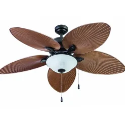 Best Sale Patriot Lighting™ Florida Breeze 52″ Bronze Indoor/Outdoor Led Ceiling Fan