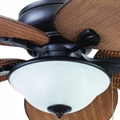 Best Sale Patriot Lighting™ Florida Breeze 52″ Bronze Indoor/Outdoor Led Ceiling Fan