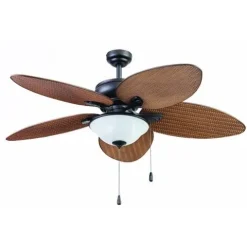 Best Sale Patriot Lighting™ Florida Breeze 52″ Bronze Indoor/Outdoor Led Ceiling Fan