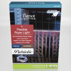 Best Sale Patriot Lighting® 12′ Plug-In Integrated Led Red White Blue Patriotic Neon Rope Light