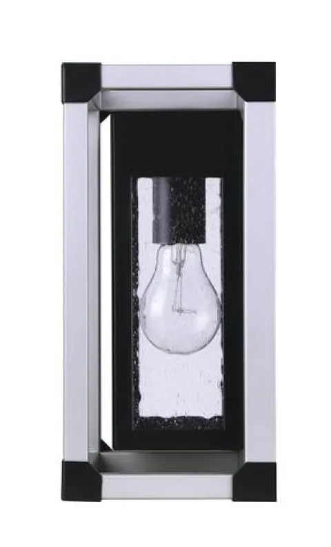 Best Sale Patriot Lighting® Hendron Matte Black And Gray Outdoor Wall Light