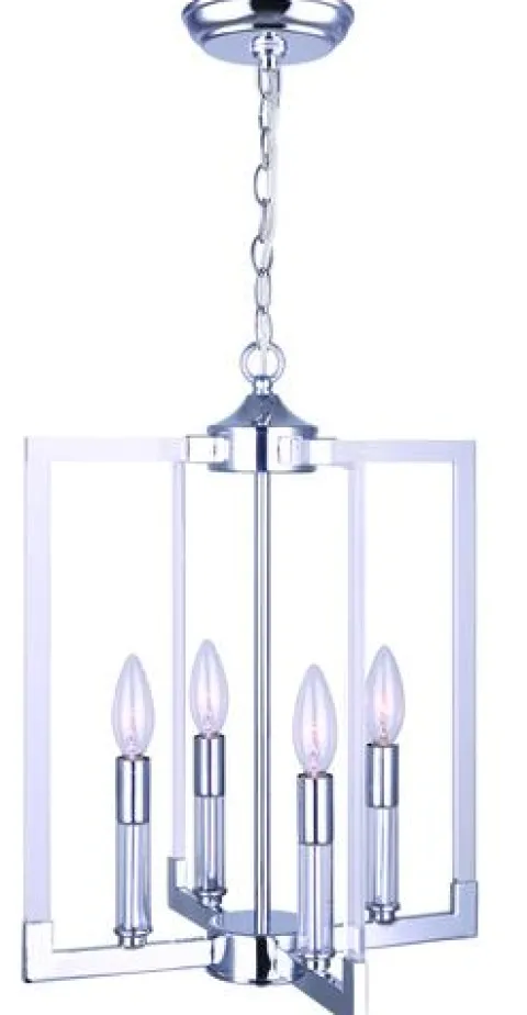 Best Sale Patriot Lighting® Adalia 4-Light Chrome Chandelier