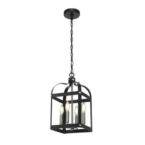 Brand New Patriot Lighting® Bazel Black 4-Light Pendant