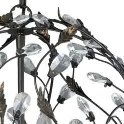 Brand New Patriot Lighting® Trellis Architectural Bronze With Gold Accent 4-Light Pendant