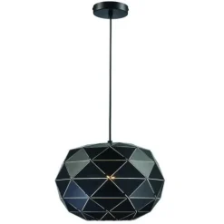 Brand New Patriot Lighting® Geona Black 1-Light Pendant