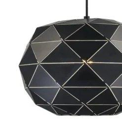Brand New Patriot Lighting® Geona Black 1-Light Pendant