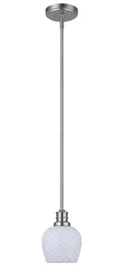 Brand New Patriot Lighting® Mannix Brushed Nickel 1-Light Mini Pendant