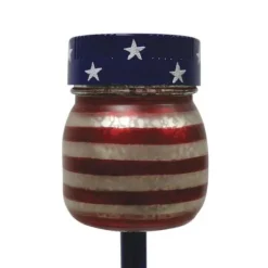 Brand New Patriot Lighting® Solar Integrated Led Patriotic Jar Landscape Light