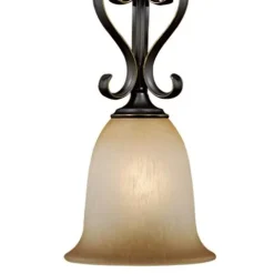 Brand New Patriot Lighting® Mavis Oil Brushed Bronze With Gold Accent 1-Light Mini Pendant