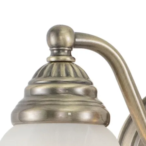 Brand New Patriot Lighting® Standford Antique Brass 2 Light Vanity Light