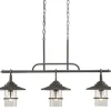 Brand New Patriot Lighting® Elegant Home 3 Light Miner Bronze Island Light
