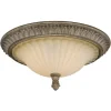 Brand New Patriot Lighting® Avenant French Bronze 3 Light Flush Mount Ceiling Light