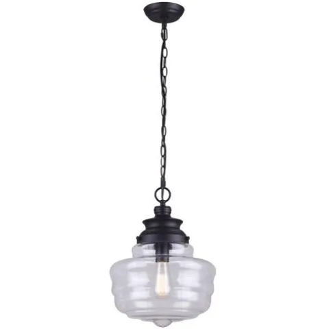 Brand New Patriot Lighting® Caffrey Oil-Rubbed Bronze 1-Light Pendant