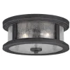 Brand New Patriot Lighting® Cumberland Rust Iron 2-Light Outdoor Flush Mount Light