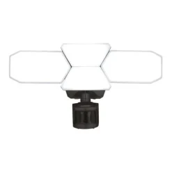 Brand New Patriot Lighting® Dualux Bronze Led 4-Head Motion Sensor Outdoor Security Flood Light