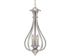 Brand New Patriot Lighting® Monrovia Brushed Nickel 3-Light Pendant