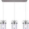 Brand New Patriot Lighting® Jeneal 26″ Brushed Nickel 3-Light Island Light