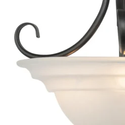Brand New Patriot Lighting® Babylon Oil Burnished Bronze Semi-Flush Mount Ceiling Light