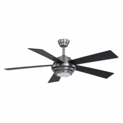 Brand New Patriot Lighting™ Kyoto 52″ Brushed Nickel Indoor Integrated Led Ceiling Fan