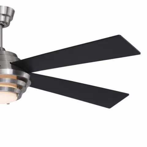 Brand New Patriot Lighting™ Kyoto 52″ Brushed Nickel Indoor Integrated Led Ceiling Fan
